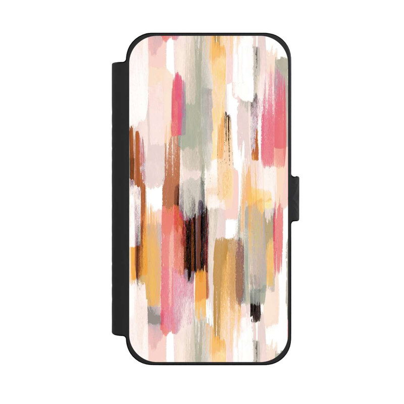 iPhone 15 Pro Max NIVOflip Coups de pinceau abstraits Nuances d'automne
