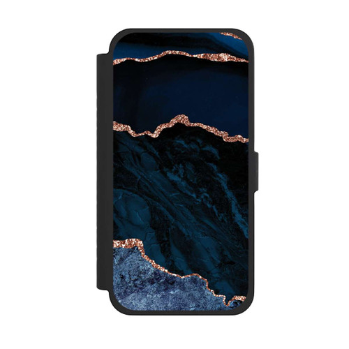 Apple iPhone 15 Pro Max NIVOflip Nacht Blau Marmor Landschaft