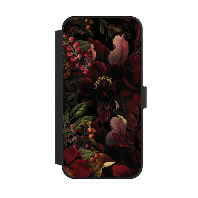 iPhone 15 Pro Max NIVOflip Champ de Fleurs Foncé
