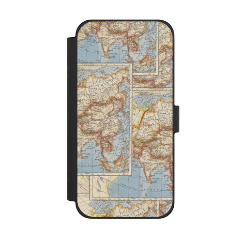 Apple iPhone 15 Pro Max NIVOflip Weltkarte Vintage