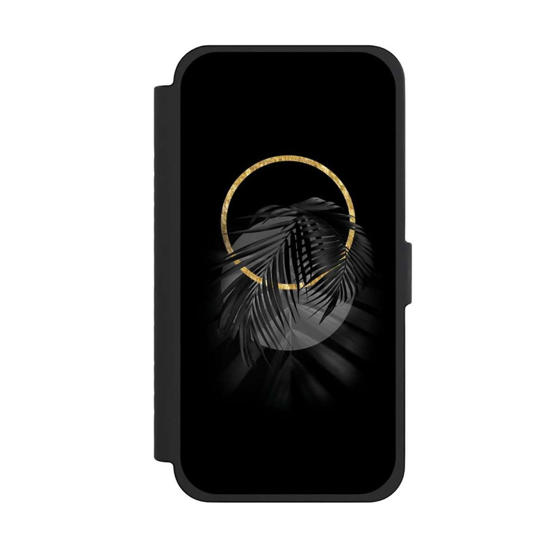 iPhone 15 Pro Max NIVOflip Feuille tropicale noire