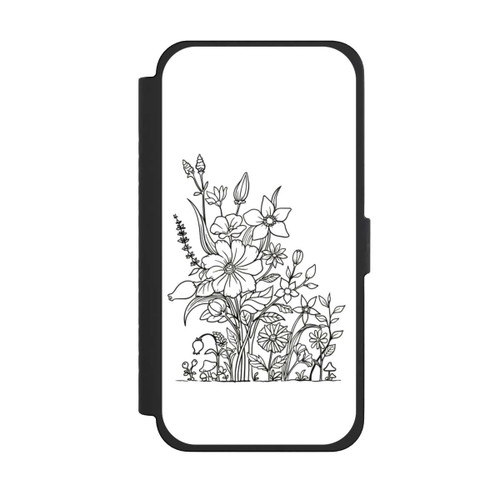 Apple iPhone 15 Pro Max NIVOflip Flowers Line Art