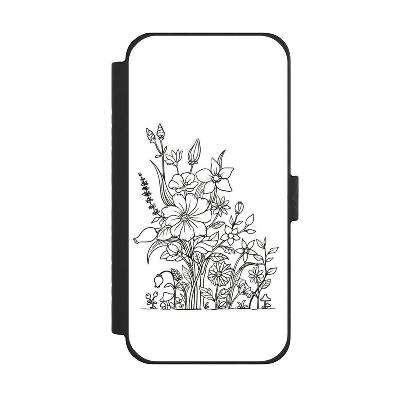 iPhone 15 Pro Max NIVOflip Flowers Line Art