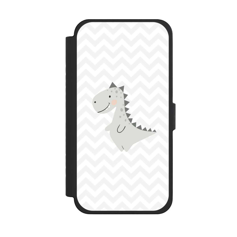 iPhone 15 Pro Max NIVOflip Grauer Dino