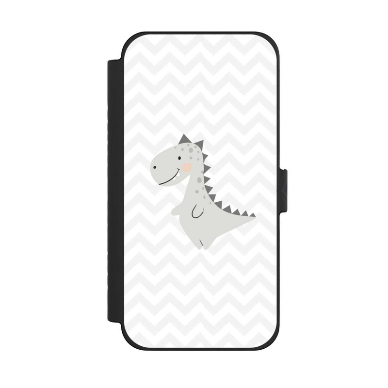 iPhone 15 Pro Max NIVOflip Grauer Dino