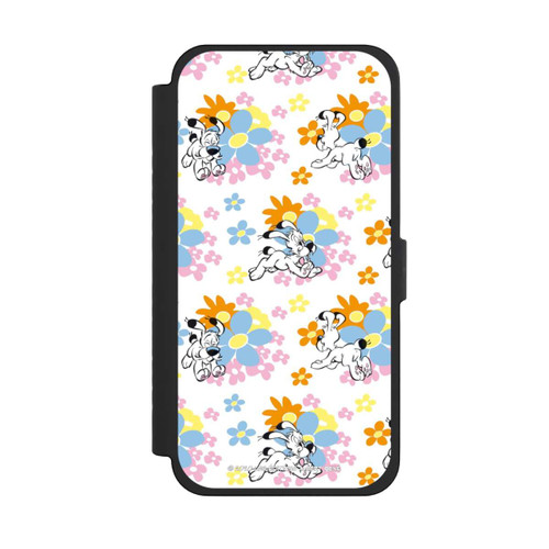 Apple iPhone 15 Pro Max NIVOflip Idéfix sur fleurs colorées