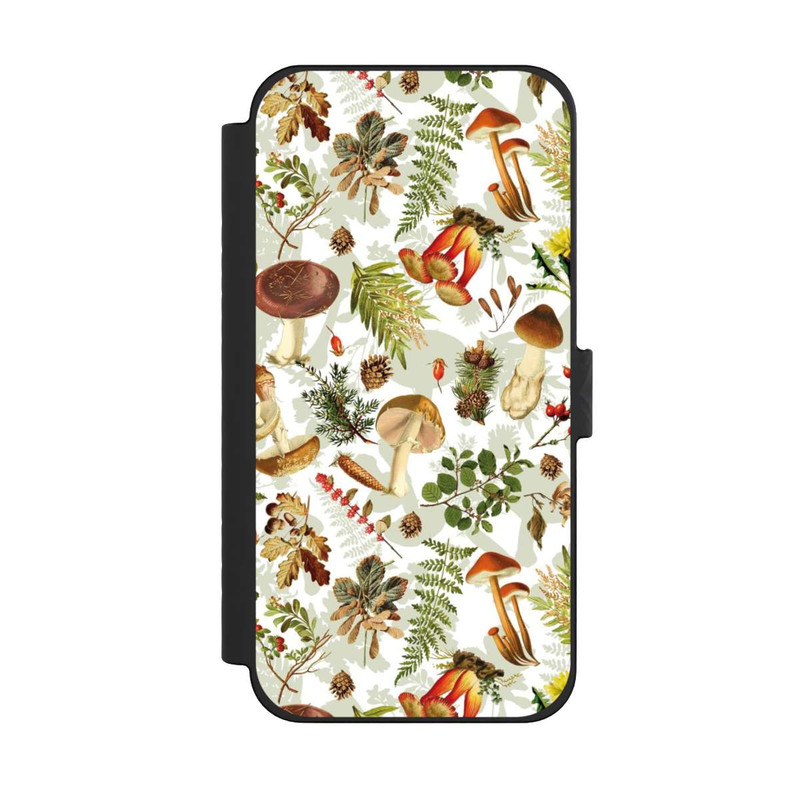 iPhone 15 Pro Max NIVOflip Pilzmuster Weiß