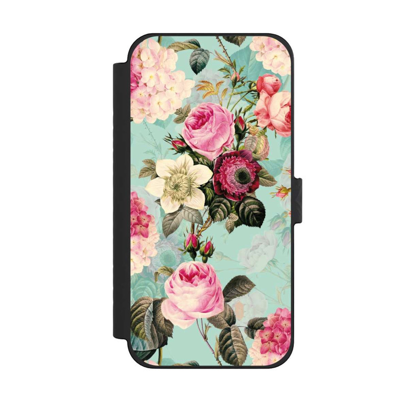 iPhone 15 Pro Max NIVOflip Turquoise Wallpaper Roses