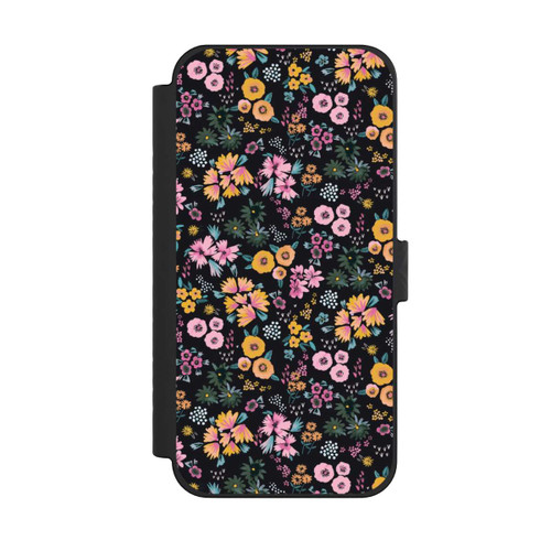 Apple iPhone 15 Pro Max NIVOflip Petites Fleurs colorées Noir 2