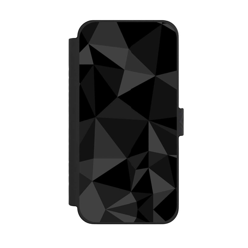 iPhone 15 Pro Max NIVOflip Polygonmuster schwarz