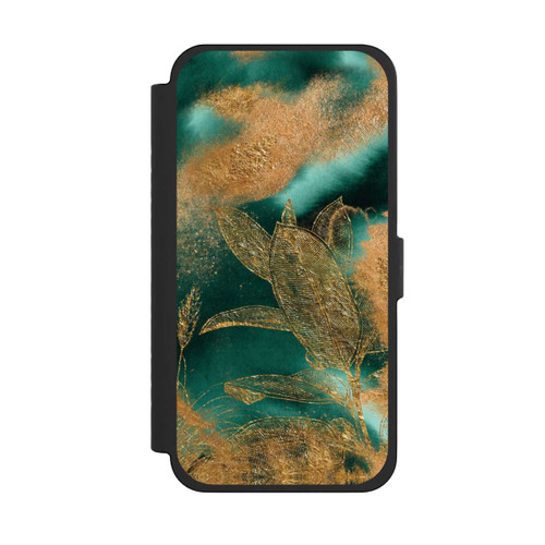 Apple iPhone 15 Pro Max NIVOflip Gold und Grün Natur
