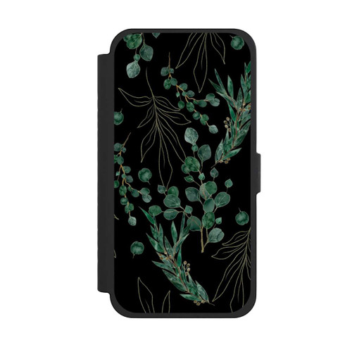 Apple iPhone 15 Pro Max NIVOflip Eukalyptusblätter schwarz