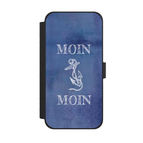 Apple iPhone 15 Pro Max NIVOflip Moin Anker grunge blau