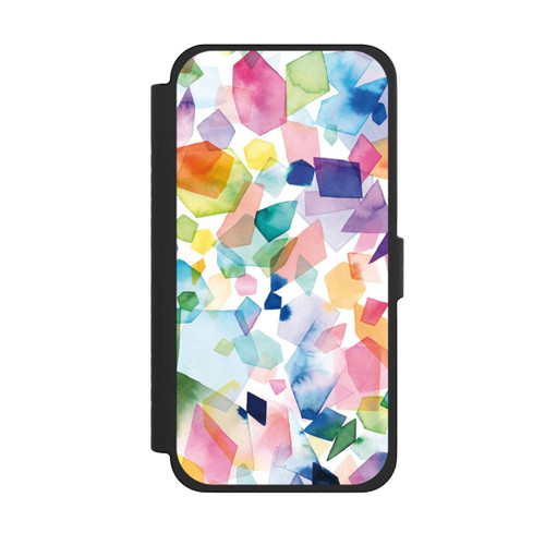 Apple iPhone 15 Pro Max NIVOflip Colorful Watercolor Gems Diamonds
