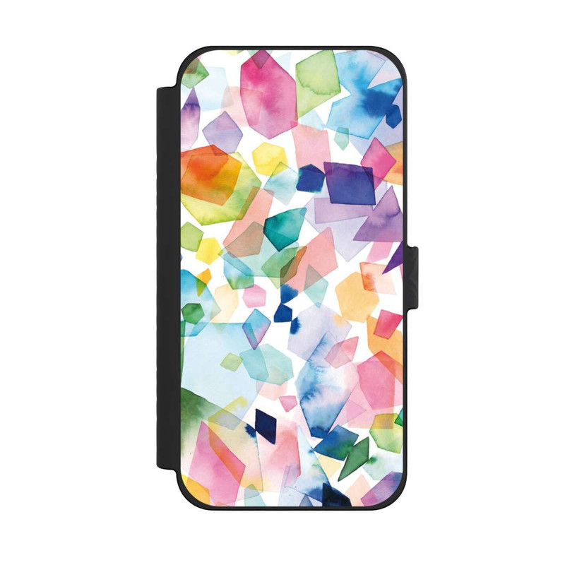 iPhone 15 Pro Max NIVOflip Bunte Aquarelledelsteine ​​und Diamanten