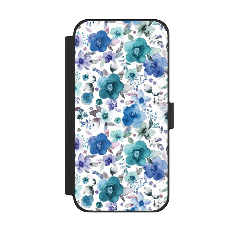 iPhone 15 Pro Max NIVOflip Winterblumensträuße Blau