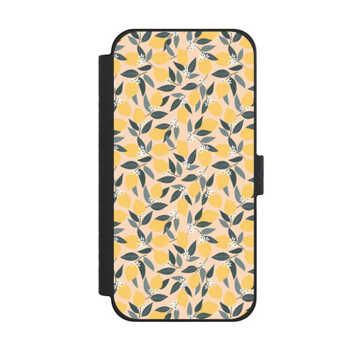 Apple iPhone 15 Pro Max NIVOflip Rosa Zitronen-Muster