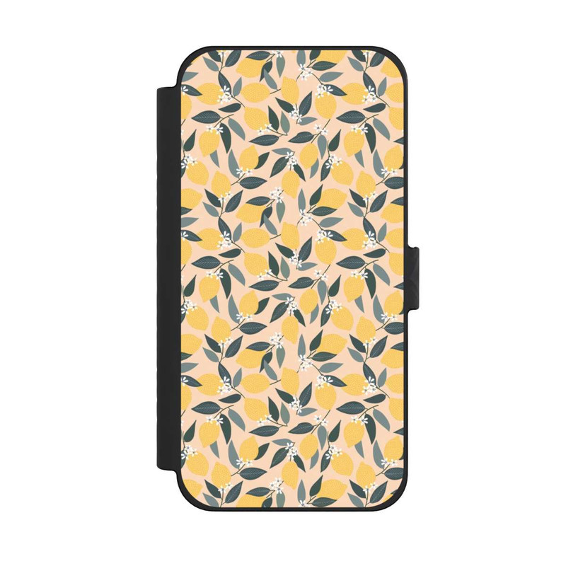 iPhone 15 Pro Max NIVOflip Rosa Zitronen-Muster