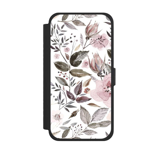 Apple iPhone 15 Pro Max NIVOflip Aquarell braune Rosenblüten