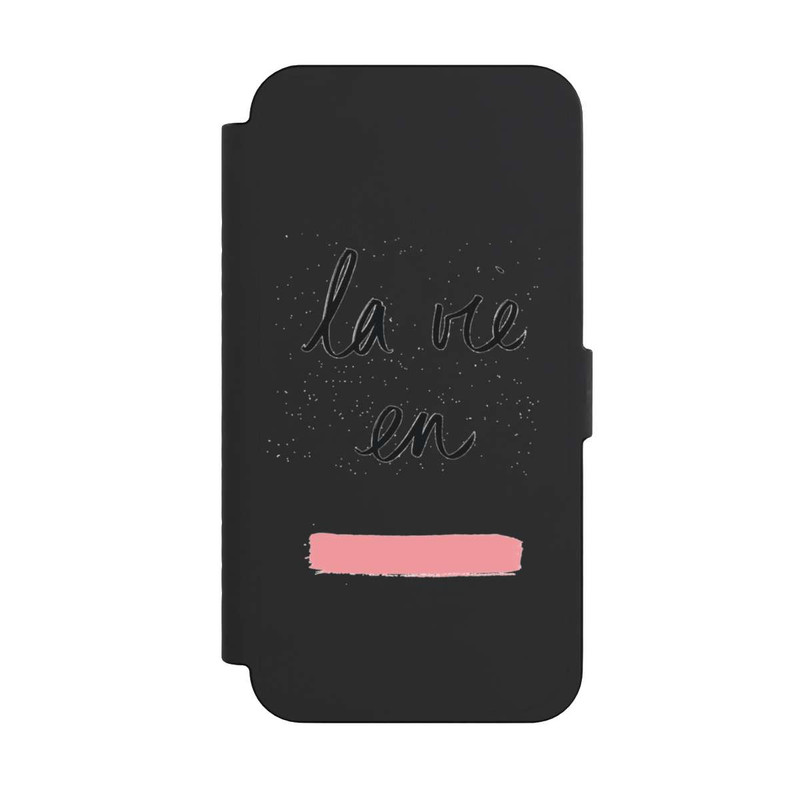 iPhone 15 Pro Max NIVOflip La vie en Pink Transparent
