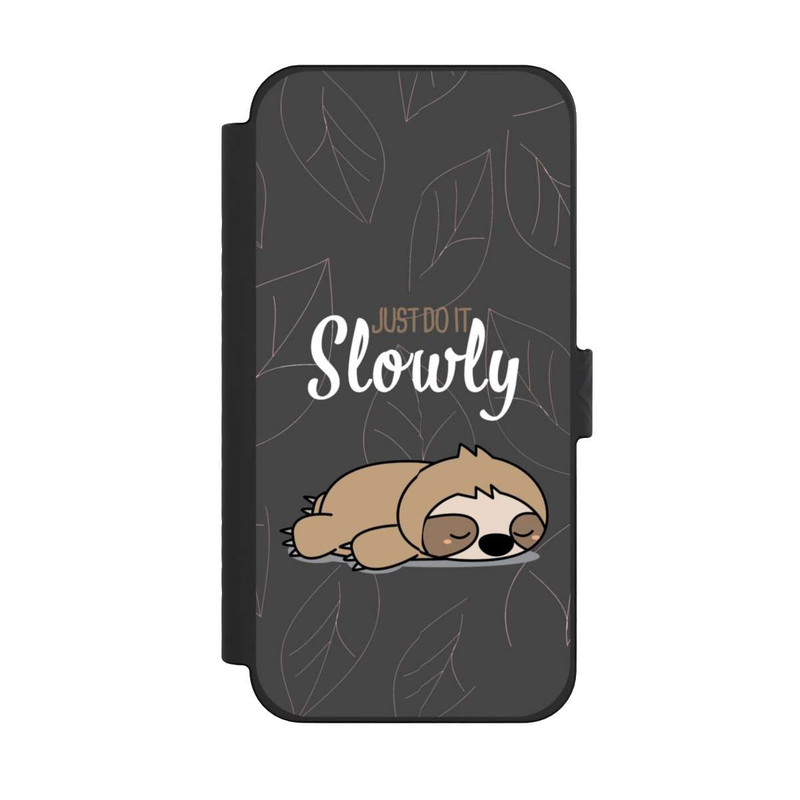 iPhone 15 Pro Max NIVOflip Just Do It Slowly Sloth Grey
