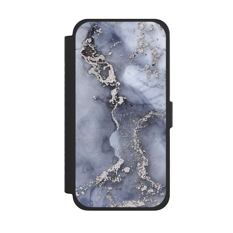 iPhone 15 Pro Max NIVOflip Encre Bleu Argent