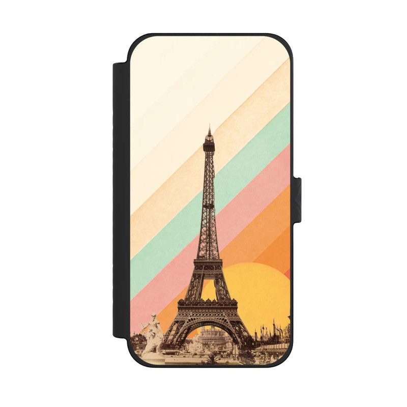 iPhone 15 Pro Max NIVOflip Tour Eiffel arc-en-ciel