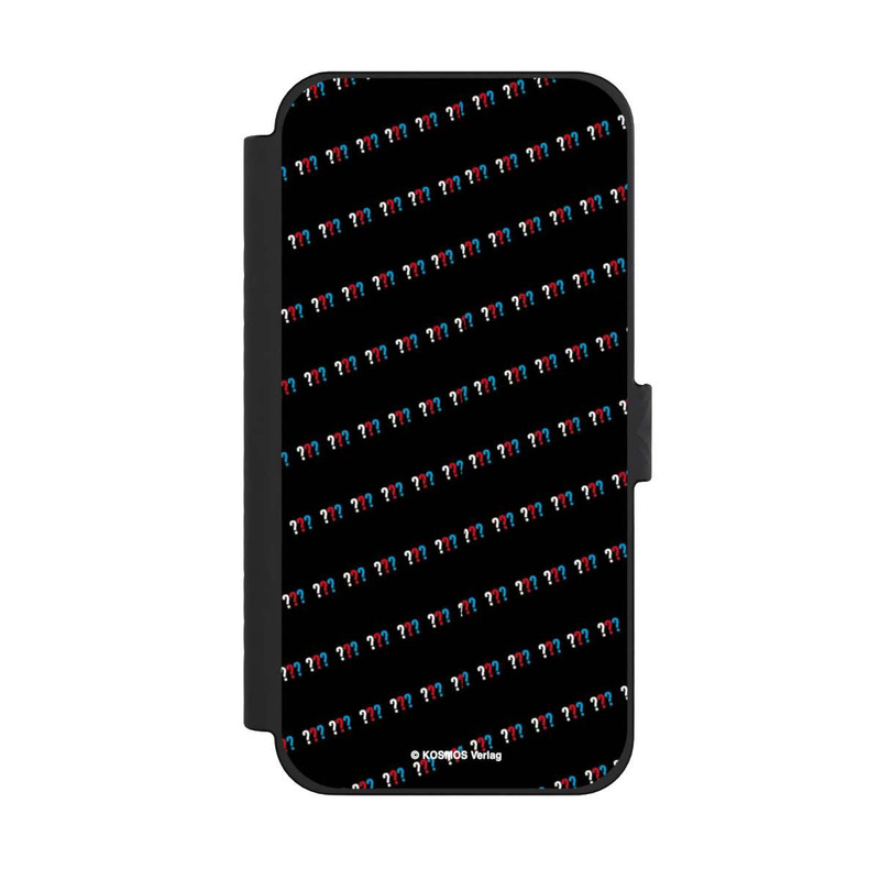 iPhone 15 Pro Max NIVOflip Drei Fragezeichen Muster Schräg