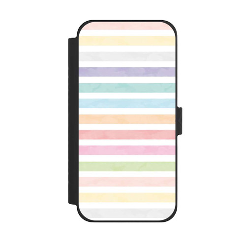 Apple iPhone 15 Pro Max NIVOflip Regenbogenfarbene Streifen