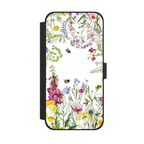 Apple iPhone 15 Pro Max NIVOflip Sommerwiese Wildblumen Rahmen
