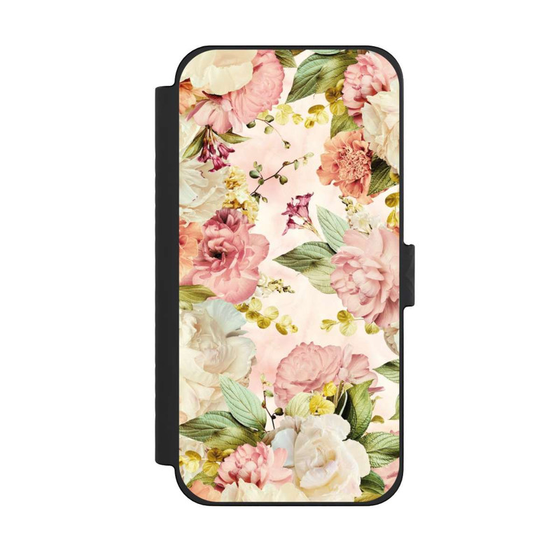 iPhone 15 Pro Max NIVOflip Flower Frame Peonies beige