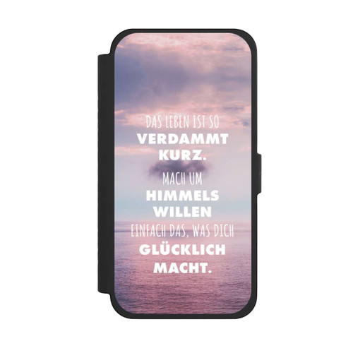 Apple iPhone 15 Pro Max NIVOflip Das Leben Ist So Verdammt Kurz