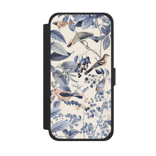 Apple iPhone 15 Pro Max NIVOflip Vögel und Beeren in Beige