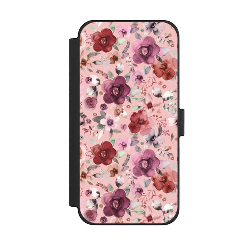 Apple iPhone 15 Pro Max NIVOflip Üppiger romantischer Blumenstrauß rosa