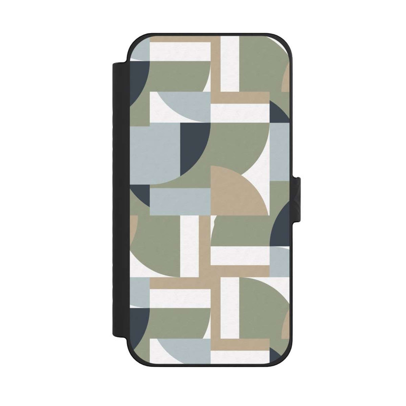 iPhone 15 Pro Max NIVOflip Futuristische Bauhaus Polygone Beige