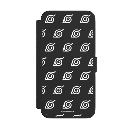 Apple iPhone 15 Pro Max NIVOflip white Konoha-Pattern Transparent