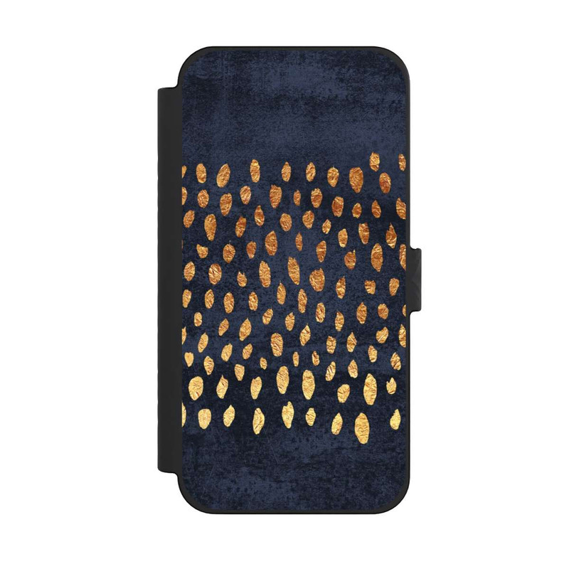 iPhone 15 Pro Max NIVOflip Or & Bleu Pattern