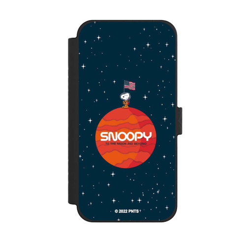 Apple iPhone 15 Pro Max NIVOflip Snoopy Weltraumreisender Orange