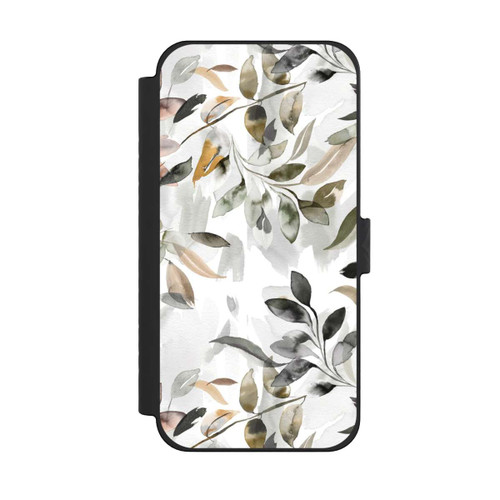Apple iPhone 15 Pro Max NIVOflip Aquarellblätter neutral