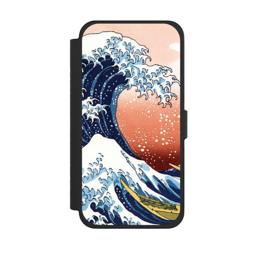 Apple iPhone 15 Pro Max NIVOflip La Grande Vague de Kanagawa Rouge