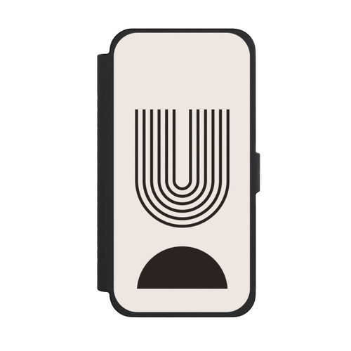 Apple iPhone 15 Pro Max NIVOflip Moderne Kunst Schwarze Linien