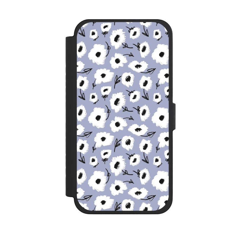 iPhone 15 Pro Max NIVOflip Pattern Fleurs Lilas
