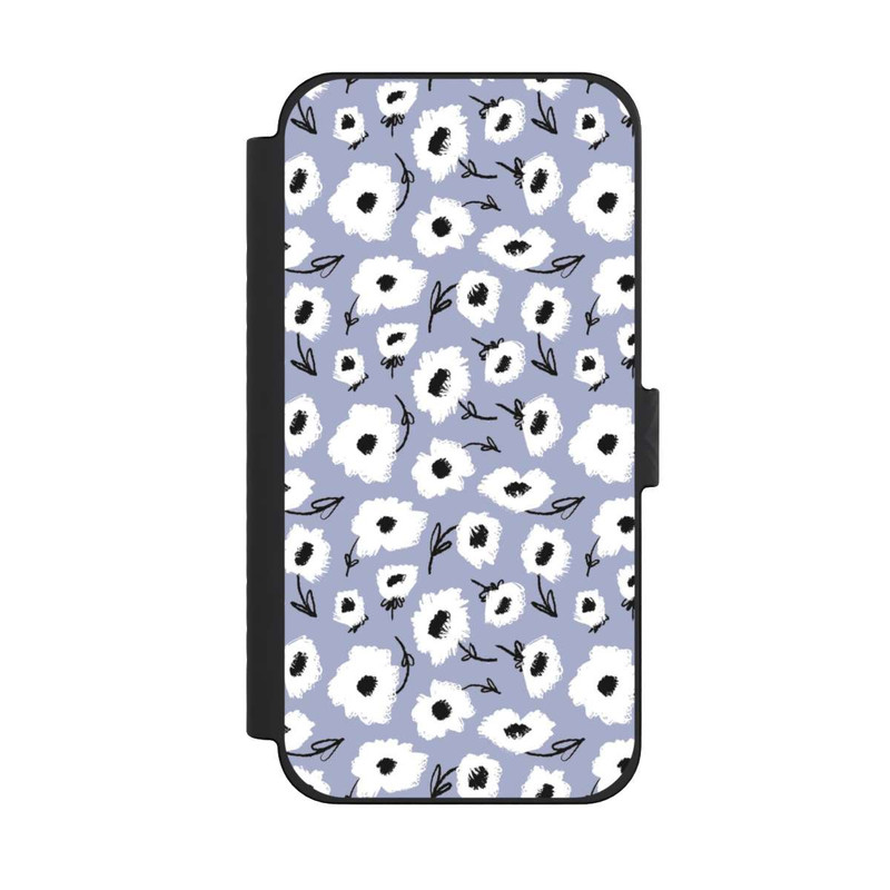 iPhone 15 Pro Max NIVOflip Pattern Fleurs Lilas