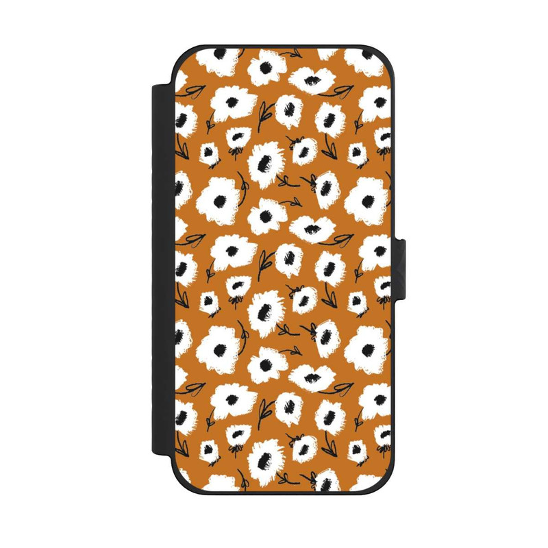 iPhone 15 Pro Max NIVOflip Pattern Fleurs Ocres