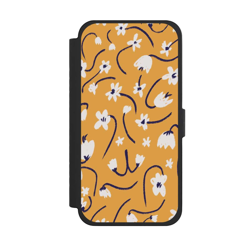 iPhone 15 Pro Max NIVOflip Pattern Petites Fleurs Jaunes
