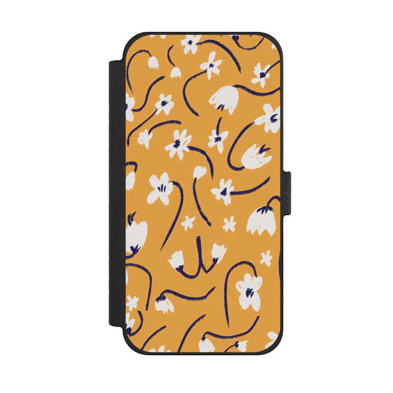 iPhone 15 Pro Max NIVOflip Pattern Petites Fleurs Jaunes