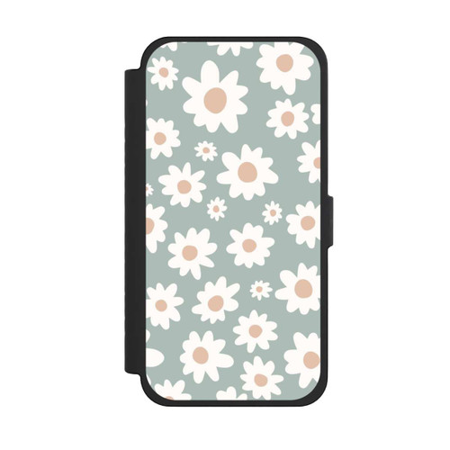 Apple iPhone 15 Pro Max NIVOflip Gänseblümchen Muster grün