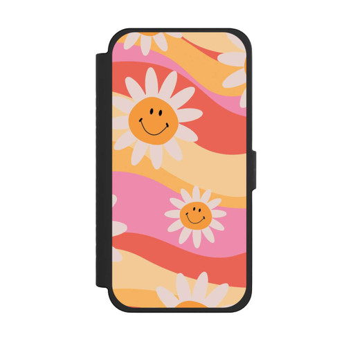 Apple iPhone 15 Pro Max NIVOflip Retro Smiles Orange Colorful