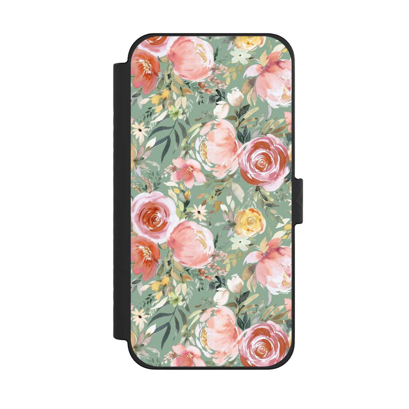 iPhone 15 Pro Max NIVOflip Bouquet de Pivoines Pastelles