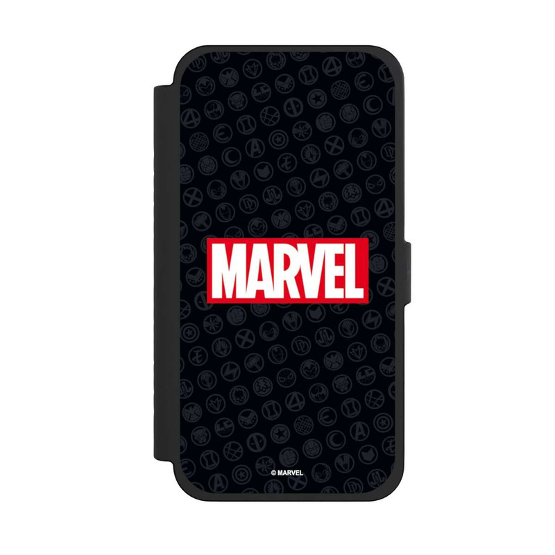 iPhone 15 Pro Max NIVOflip Marvel Logo Noir Rouge
